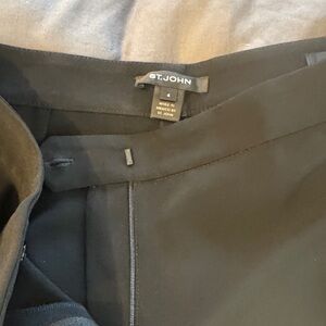 St. John Black Pants with Clean Waistband
